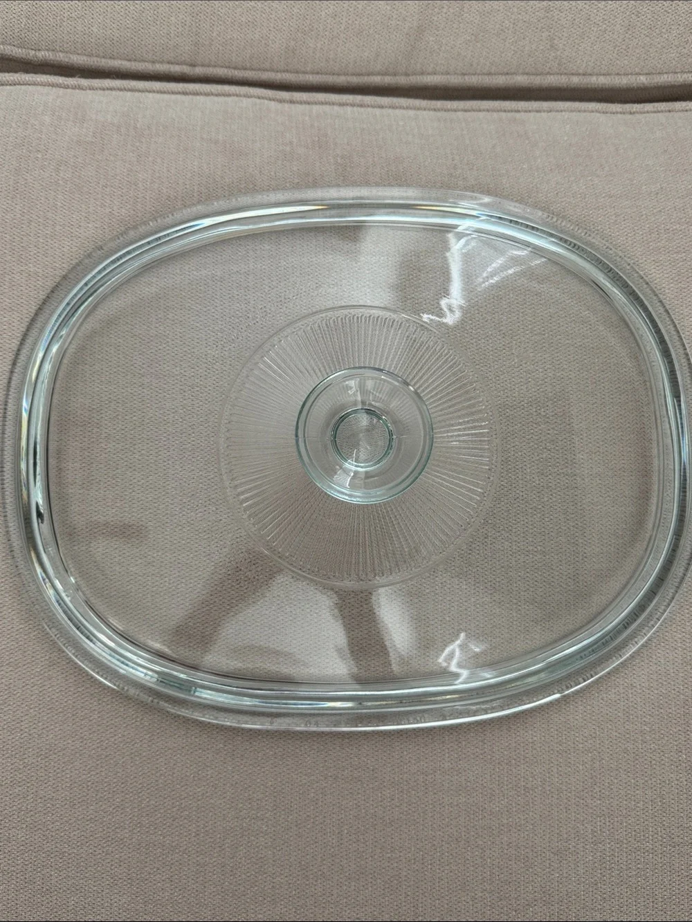 10.5x8” Clear Pyrex Lid 04 DC1.5C. A